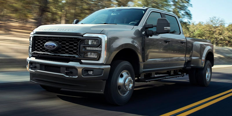 2026 Grey Ford F-250 cruising on highway