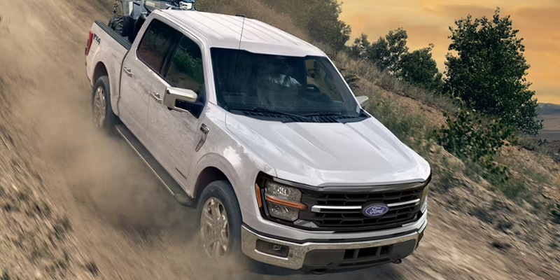 2026 White Ford F-150 down climbing