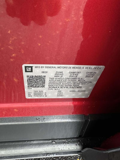 2020 Chevrolet Equinox FWD 4dr LT w/2FL