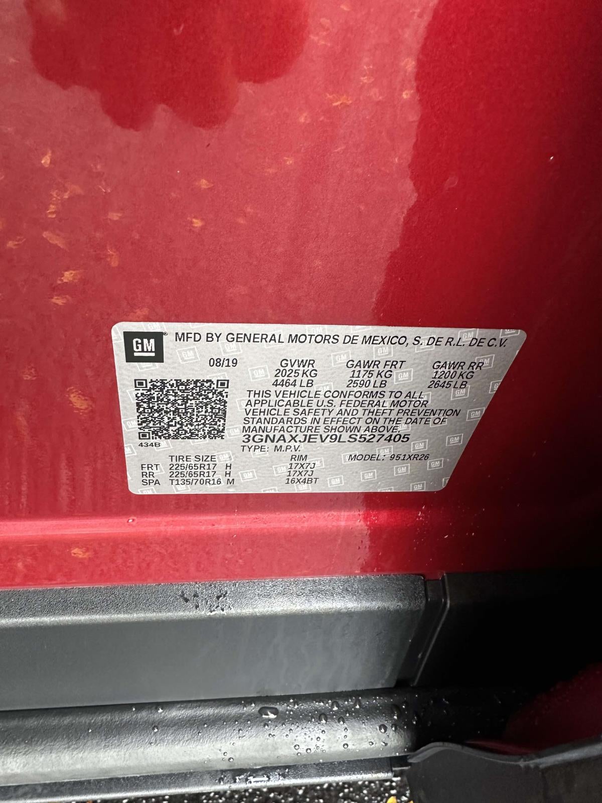 2020 Chevrolet Equinox FWD 4dr LT w/2FL